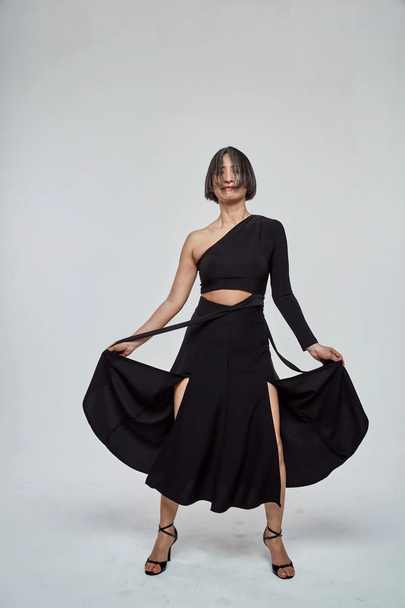 Touchline Tango Skirt / Flared Skirt Series : Double Slit