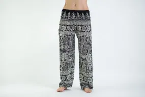 Tribal Prints Harem Pants in Black