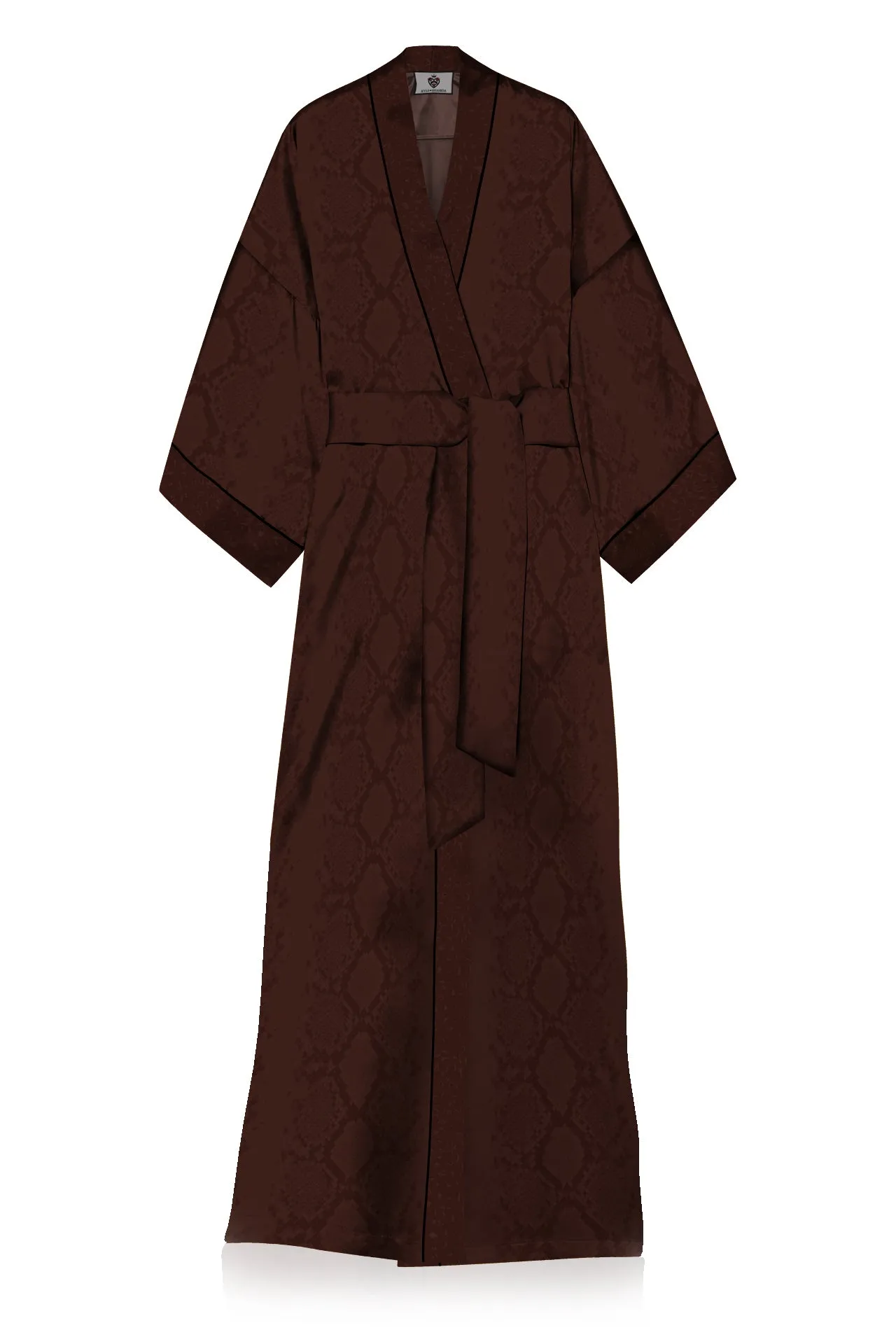 Vegan Silk Long Kimono Robe Dress