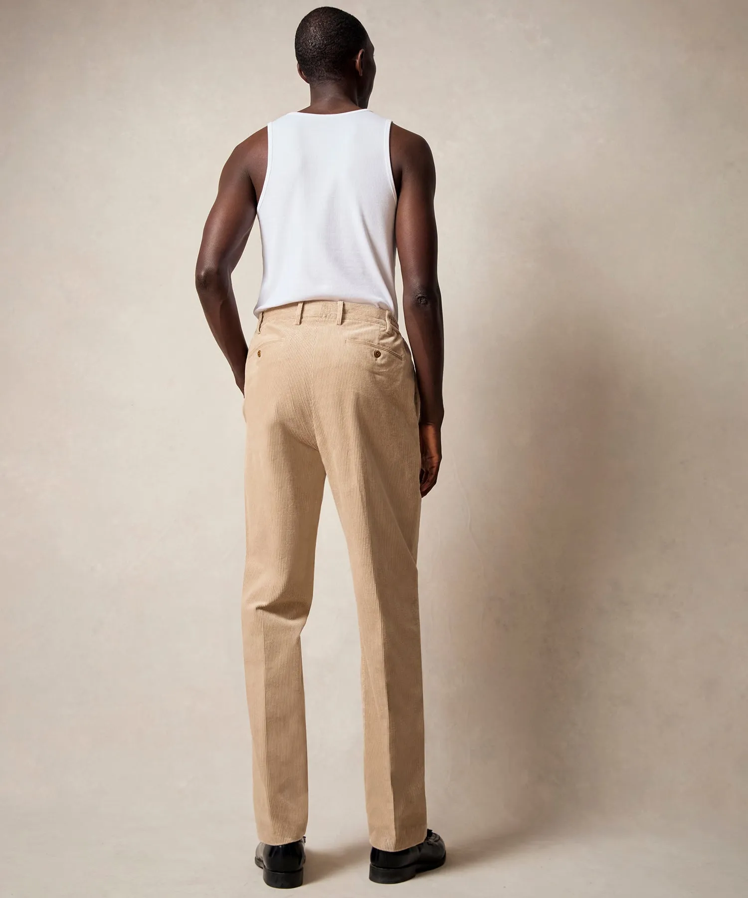 Wide Wale Corduroy Gramercy Trouser in Desert Beige