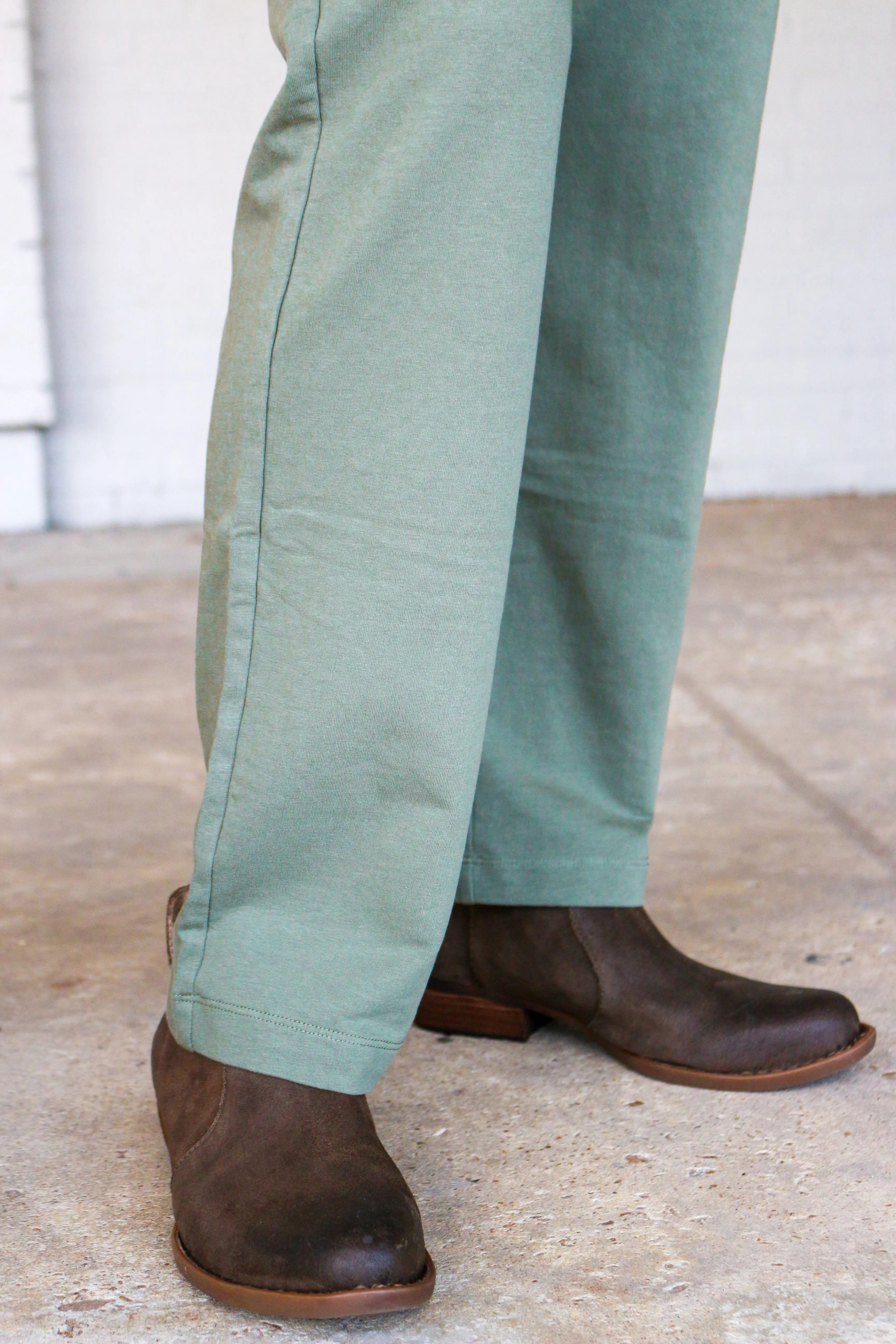 Wild Palms Green Slim Pants