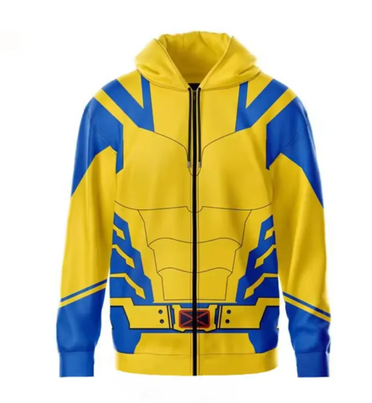 Wolverine And Deadpool Hoodies Pullover Or Zip Up