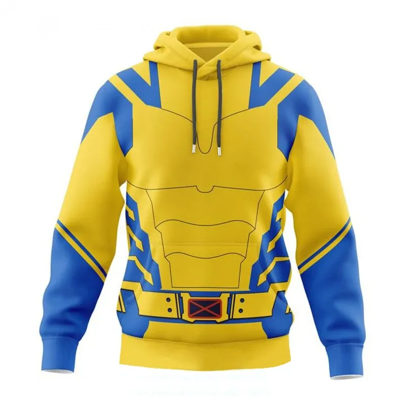 Wolverine And Deadpool Hoodies Pullover Or Zip Up