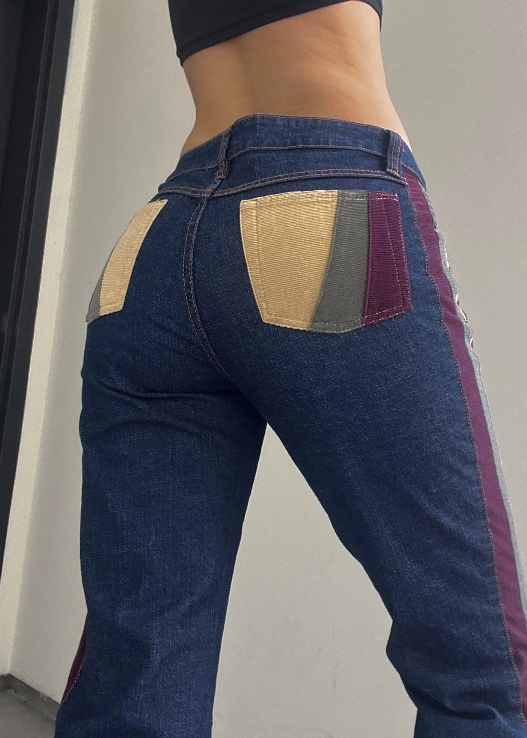 Y2k Fubu Corduroy Striped Jeans (M)