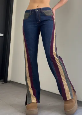 Y2k Fubu Corduroy Striped Jeans (M)