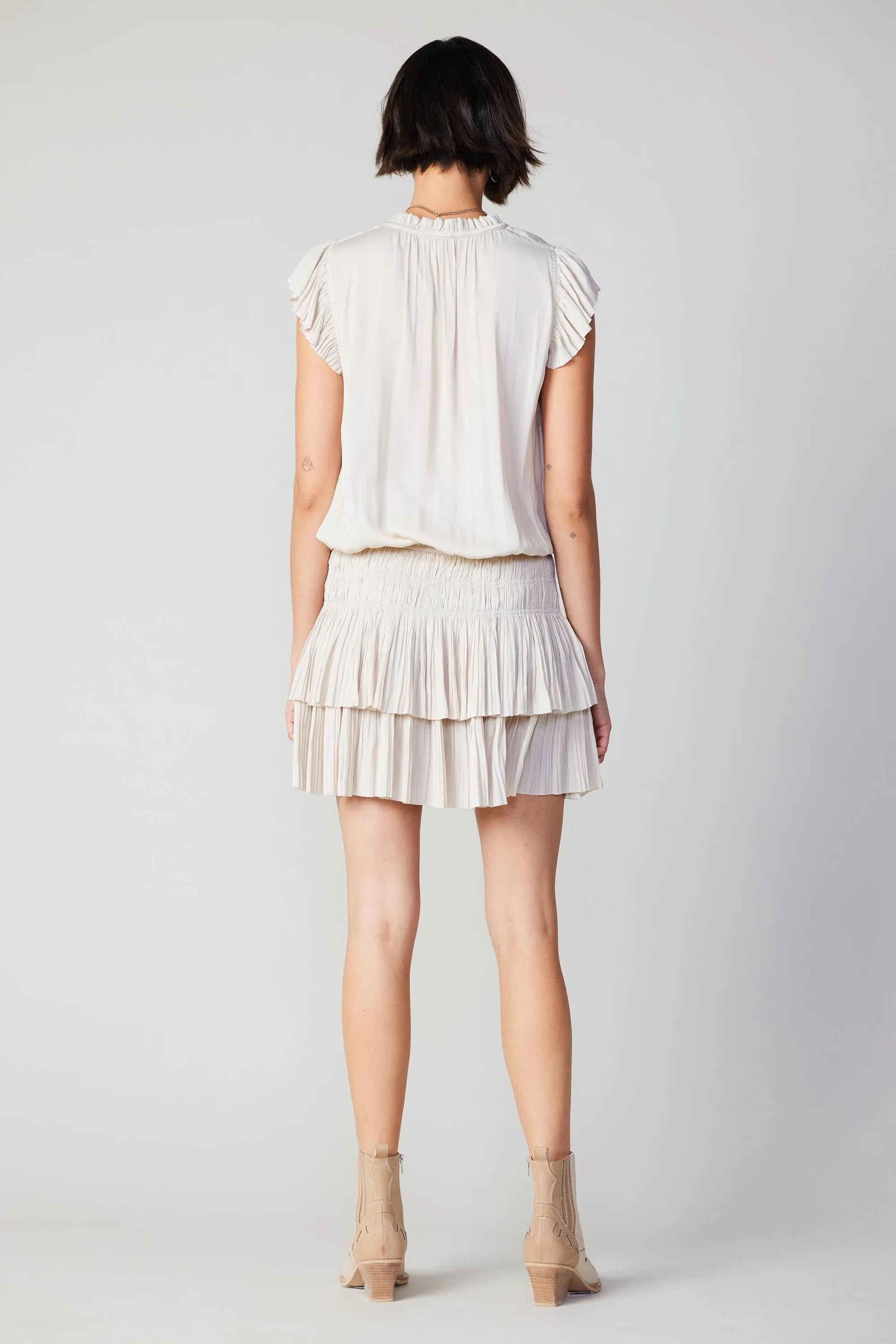 Zoey Pleated Skirt Mini Dress